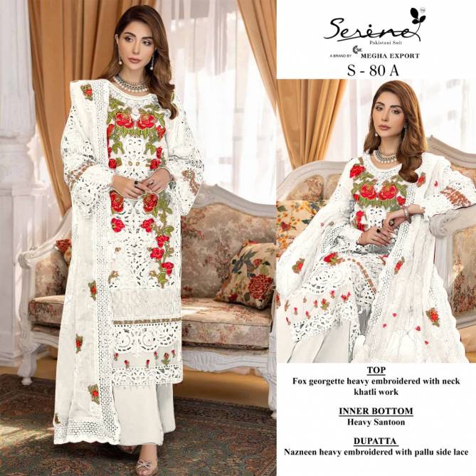 Serene S 80 Georgette Fancy Ethnic Wear Pakistani Salwar Kameez Collection